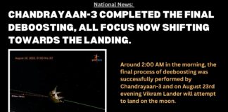 Add a headingChandrayaan 3 completed the final deboosting, all focus now shifting towards the landing. 1
