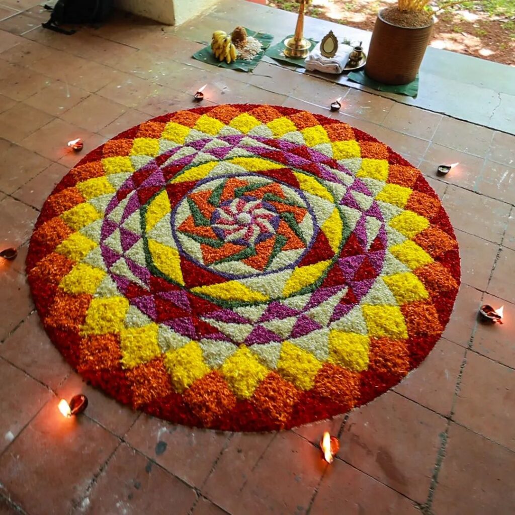 Flower decoration onam hi-res stock photography and images - Alamy