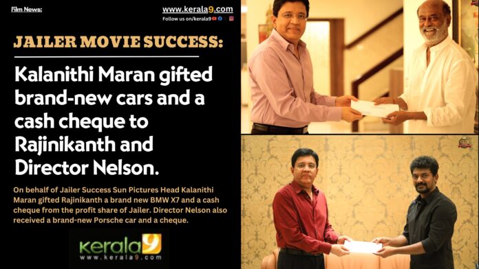Kalanithi Maran gifted brand new cars and a cash cheque to Rajinikanth and Director Nelson. 1