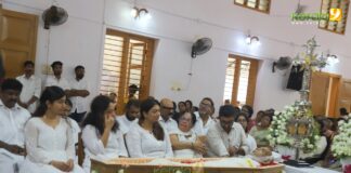 meera jasmine father church funeral photos 021