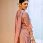 gayathri suresh in peach colour sharara suit dress photos 001