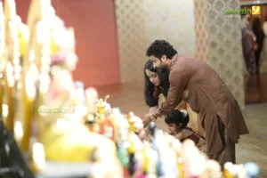 Neeraj Madhav with family at kalyan navratri celebration 2024 photos - Kerala9.com Neeraj Madhav with family at kalyan navratri celebration 2024 photos