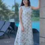 ananya in sleeveless long dress photos 004