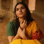 kayadu lohar in yellow saree with green blouse photos 001