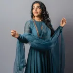rajisha vijayan in anarkali suit dress for wedding function photos 001
