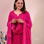 actress anusree in pink churidar photos
