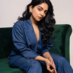 ahana krishnakumar in blue coat and pants combination dress ideas photos 001