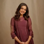 nikhila vimal in premium kurti and pant set dress photos