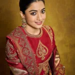rashmika mandanna in wedding party dress style ideas photos