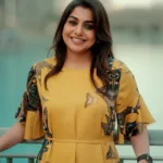 meera nandan in butterfly printed dress design ideas photos