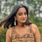namitha pramod in kalamkari sleeveless top dress photos 001