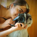nazriya fahadh with her pet ore latest photos