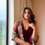 samyuktha menon in velvet churidar dress photos 002