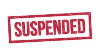 suspended