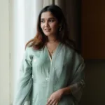 anikha surendran in pastel color party churidar design ideas photos