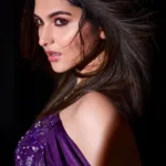 kayadu lohar in violet off shoulder dress with style ideas-002