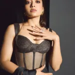 rashmika mandanna in black net dress style latest photos-001