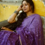 actress anumol in violet saree with white blouse ideas photos 008