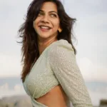 madonna sebastian in Sequin Criss Cross Long Sleeve Gown photos 001