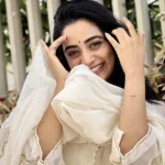 namitha pramod in white anarkali suit dress photos-002