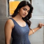 sai dhanshika wearing jeans material long dress images