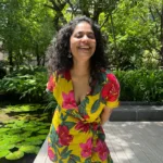 srinda arhaan in yellow flower printed short gown dress ideas photos