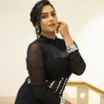 swasika in black bodycon dress photos 002