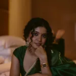 anna ben in green tissue saree photos-003