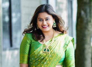 ansiba hassan in half saree look photos
