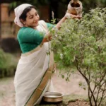 durga krishna in saree pregnancy photoshoot 005