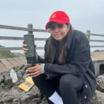 kalyani priyadarshan in mountain hiking photos-006