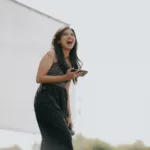 mamitha baiju in loose pant with sleeveless top photos