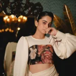 namitha pramod latest photos in full length skirt with crop top ideas-018