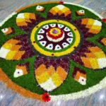 Onam Pookalam design Photos 2025 (2)