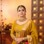 actress bhavana in party wear lehenga with ornaments ideas photos