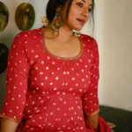 anumol in pink anarkali churidar and hair hairstyle ideas photos-001