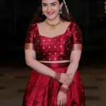 honey rose pattu pavadai and blouse designs images 008