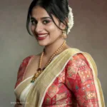 nayanthara chakravarthy in onam saree look photos-004
