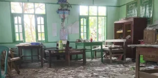 Myanmar air strike