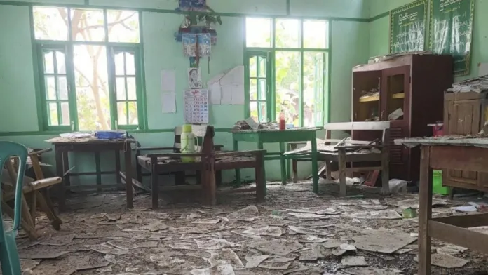 Myanmar air strike