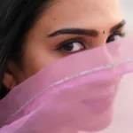 aditi ravi in light purple colour churidar photos
