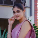 anaswara rajan in pastel colour saree photos 011