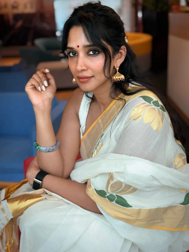nyla usha onam saree style 2025 photos 001