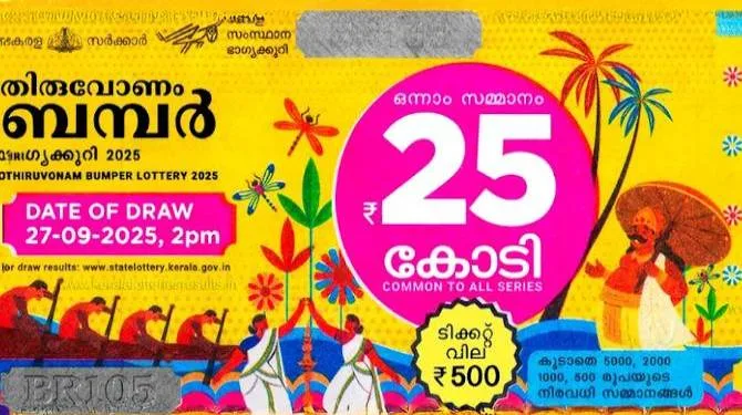 thiruvonam bumper 2025 result date