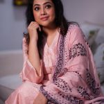 actress meena in peach colour churidar photos