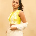 anupama parameswaran in yellow top and white pants photos 004