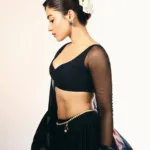 rashmika mandanna in black lehanga dress photos