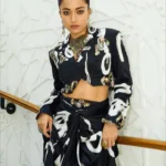 rashmika mandanna in black stylish dress images 004