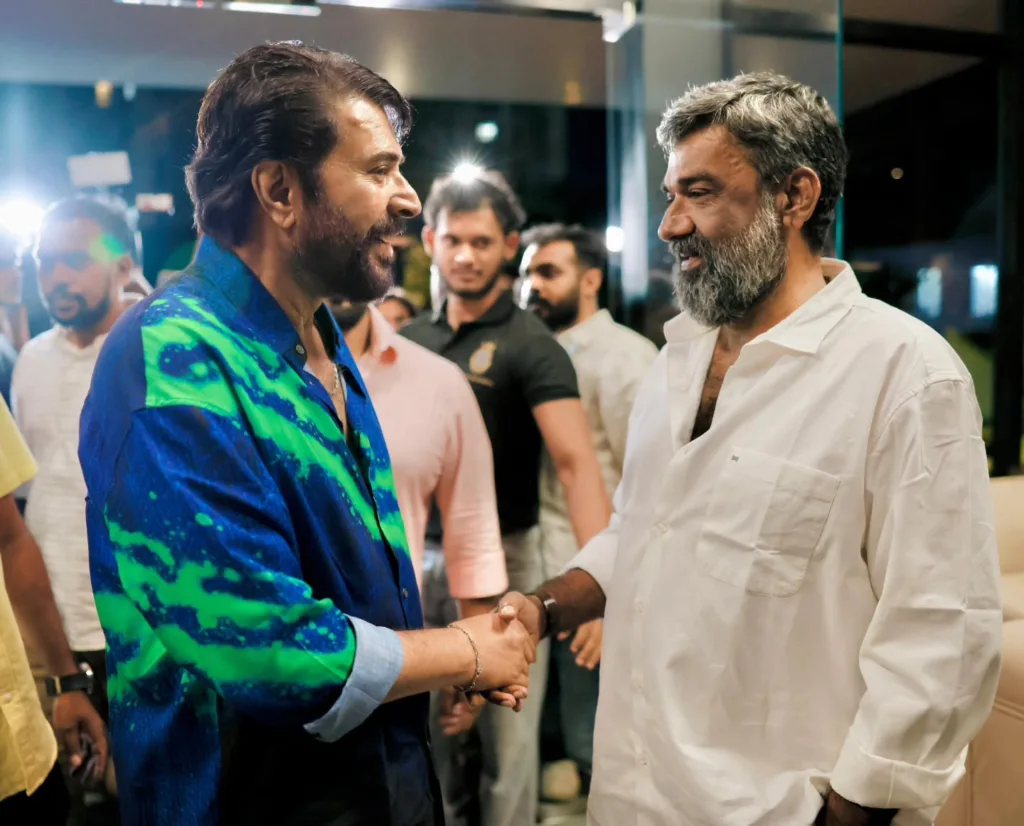Mammootty at Preview Show of Aaro A Short Fiction by Ranjith Photos 001
