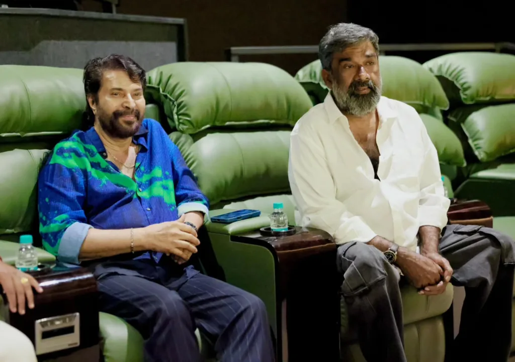 Mammootty at Preview Show of Aaro A Short Fiction by Ranjith Photos 002